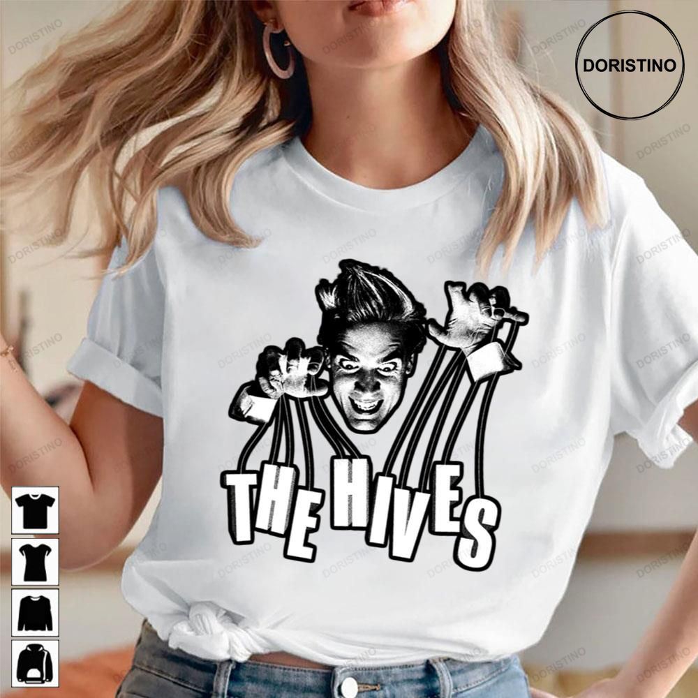 Maglietta Ufficiale The Hives – Stacked Band Logo – Taglia M, Cotone, Manica Corta, Merchandise Originale Rock Off - 3